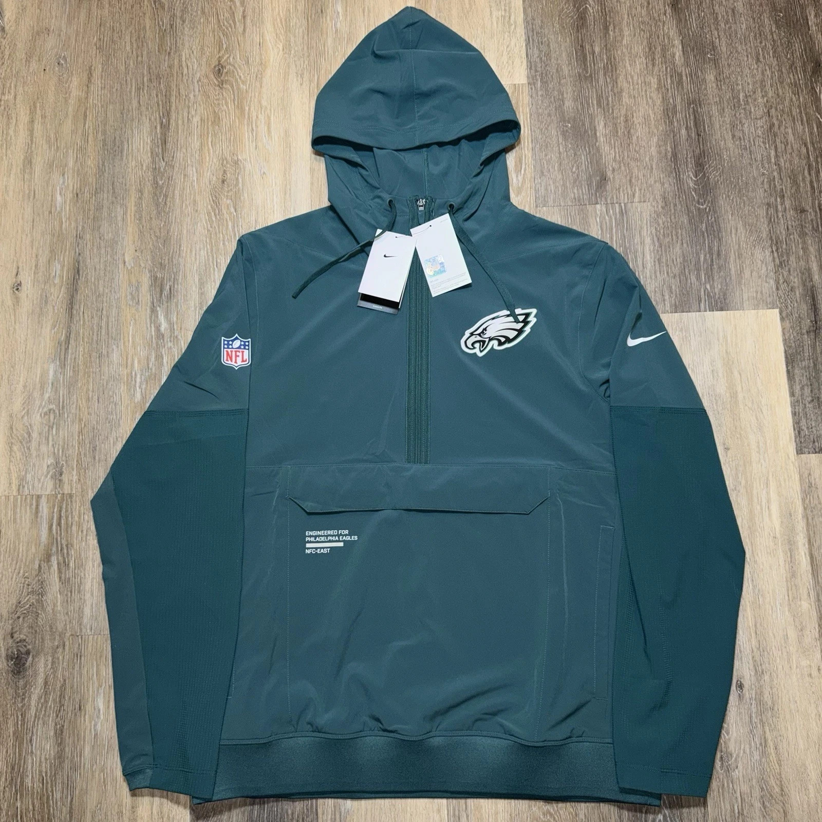 Nike Philadelphia Eagles Authentic Sideline Hoodie Jacket Anorak