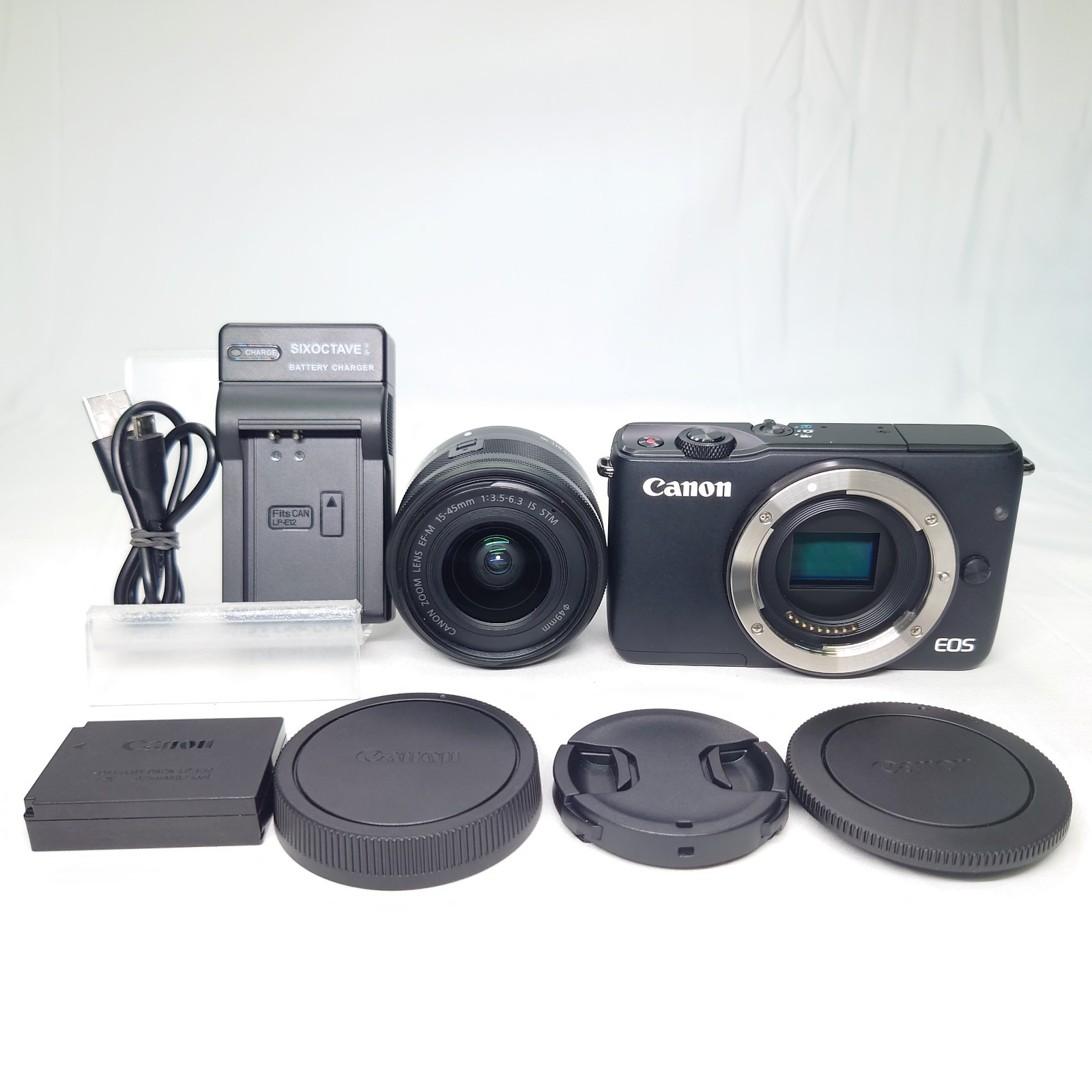 N.MINT] Canon EOS M10 18.0MP camera - Black EF-M 15-45mm IS STM