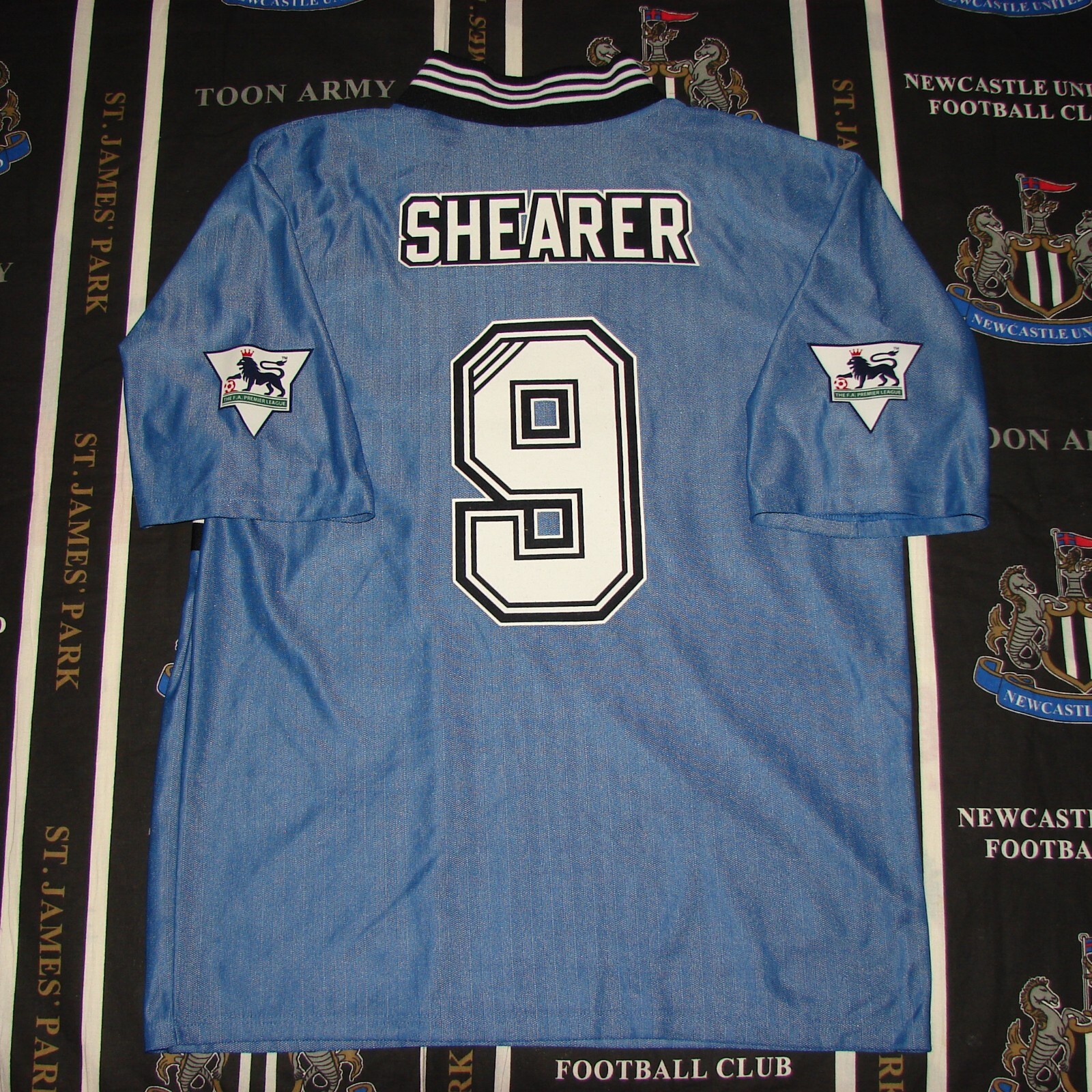 Newcastle United Away Football Shirt Jersey 1996 1997 Adidas Alan