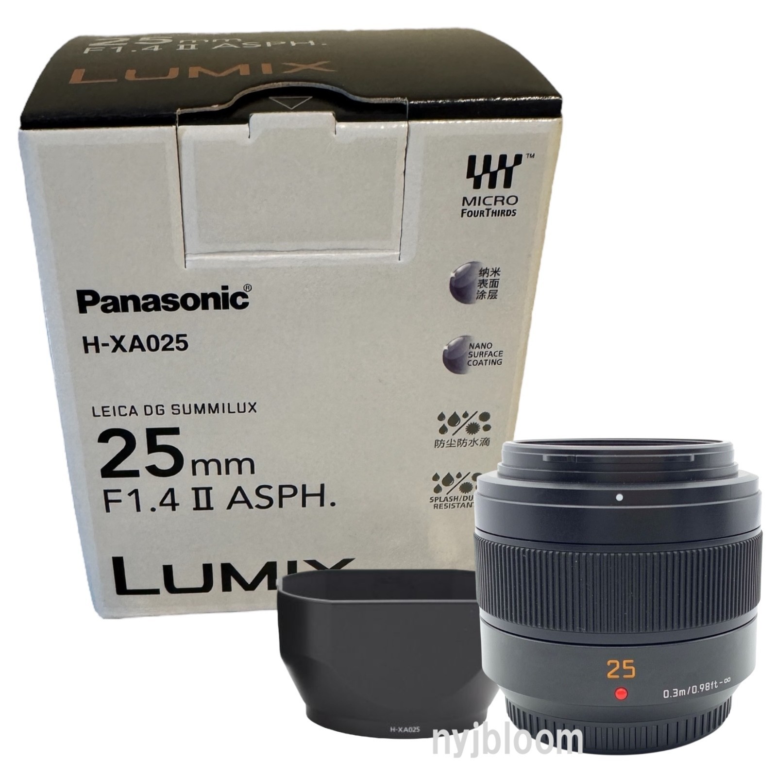 New Panasonic Leica DG Summilux 25mm f/1.4 II ASPH. Lens (H-XA025