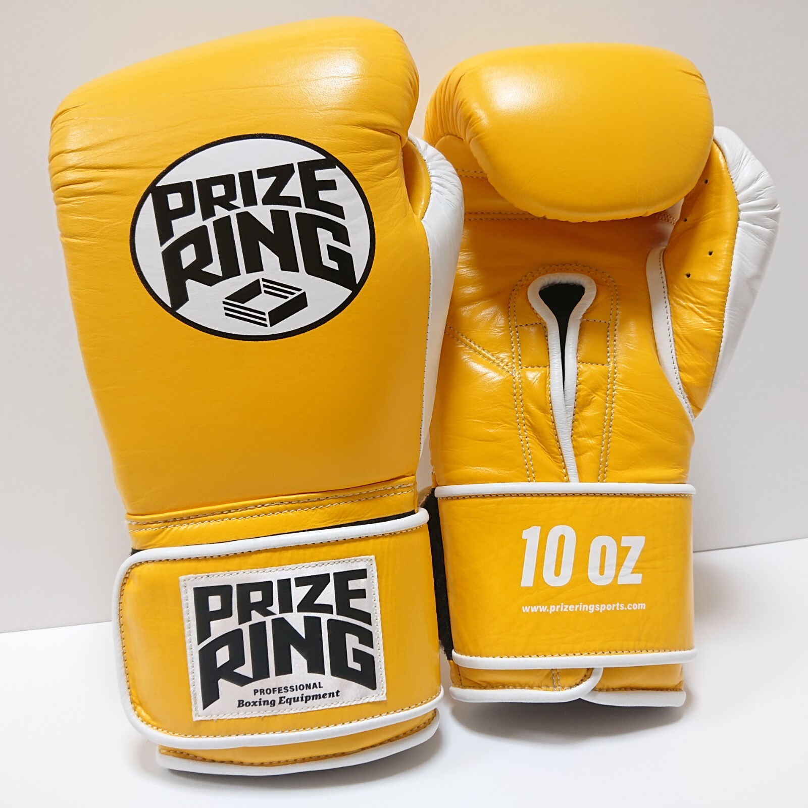 PRIZE RING Boxing Gloves 10oz yellow Magic Tape For Training from