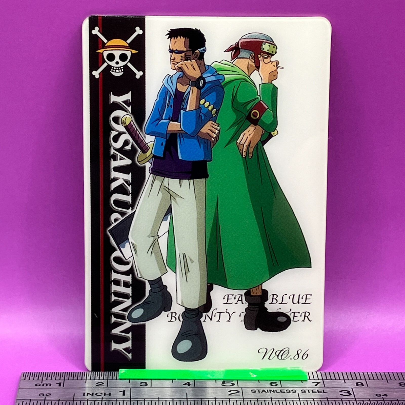 Johnny Yosaku 86 One Piece King of Pirates Gummy Card 2003 BANDAI