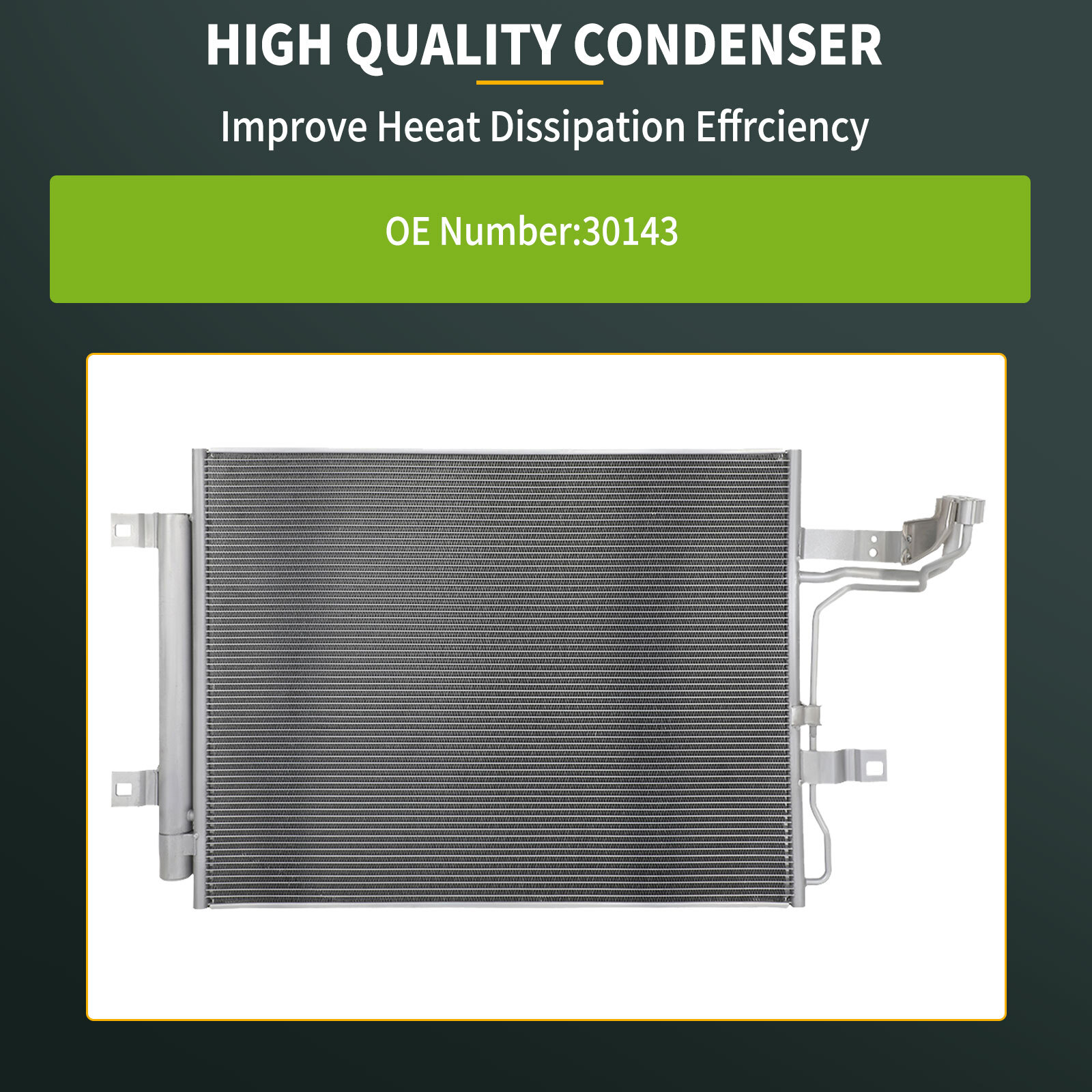 Condenser For 19-21 Mazda 3 20-21 Mazda CX-30 2.5L 2.0L L4 Sedan 4