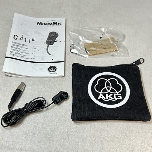 AKG C411 L C 411 III Miniature Condenser Vibration Pickup