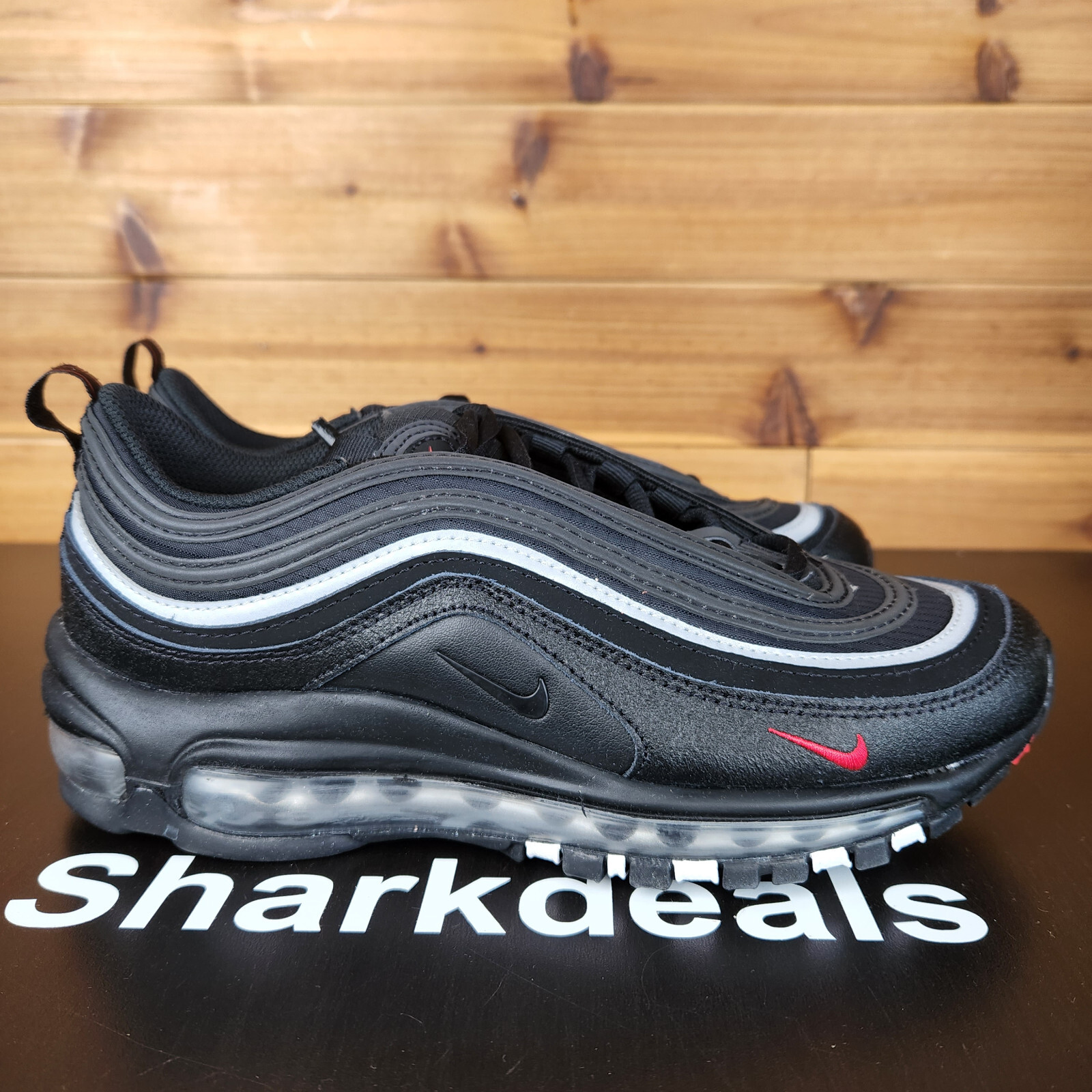 Nike Air Max 97 (GS) Vampire Black Sport Red Bred 921522-028 Size