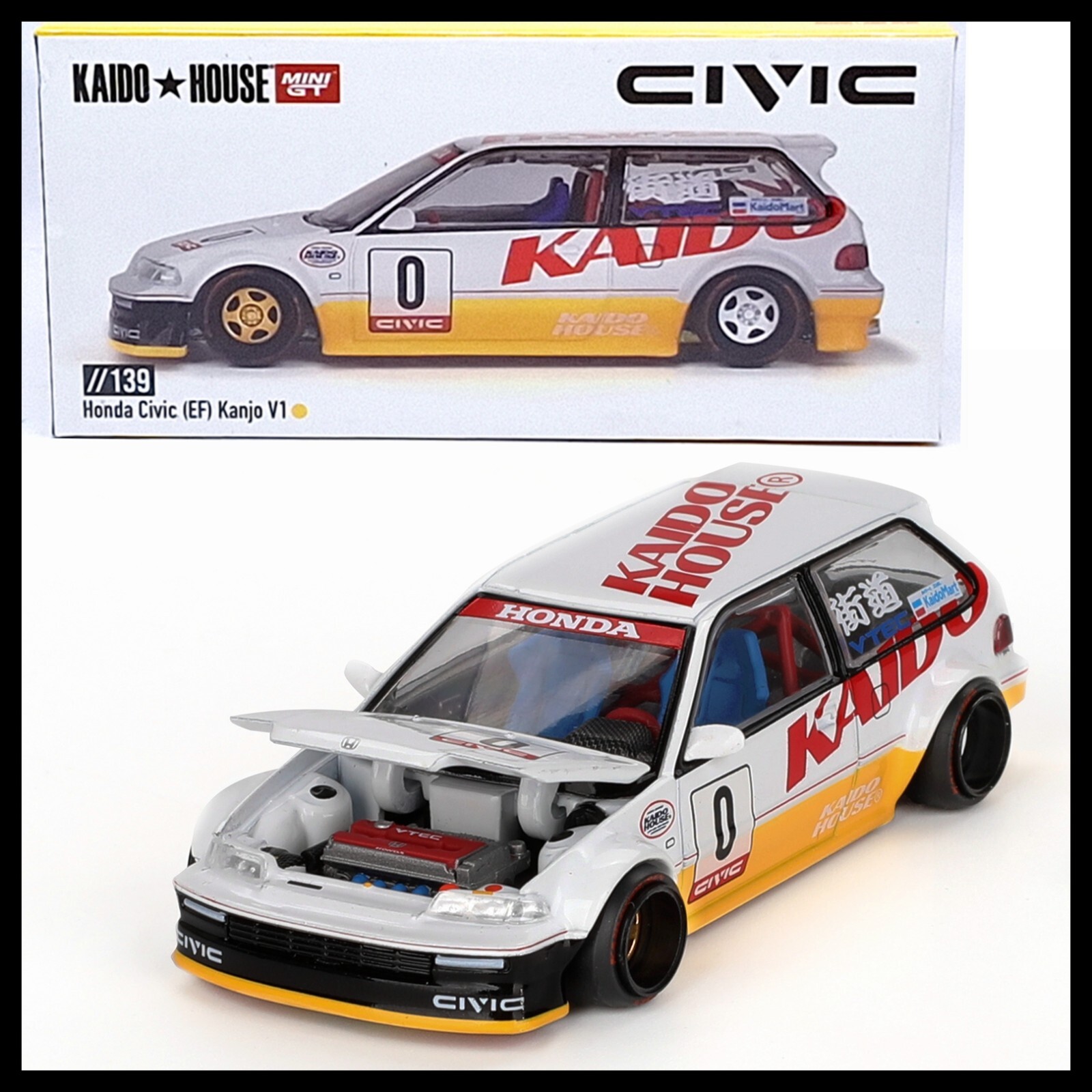 KHMG141 HONDA CIVIC EF KANJO 街道ハウス Kaido House Mini GT Honda