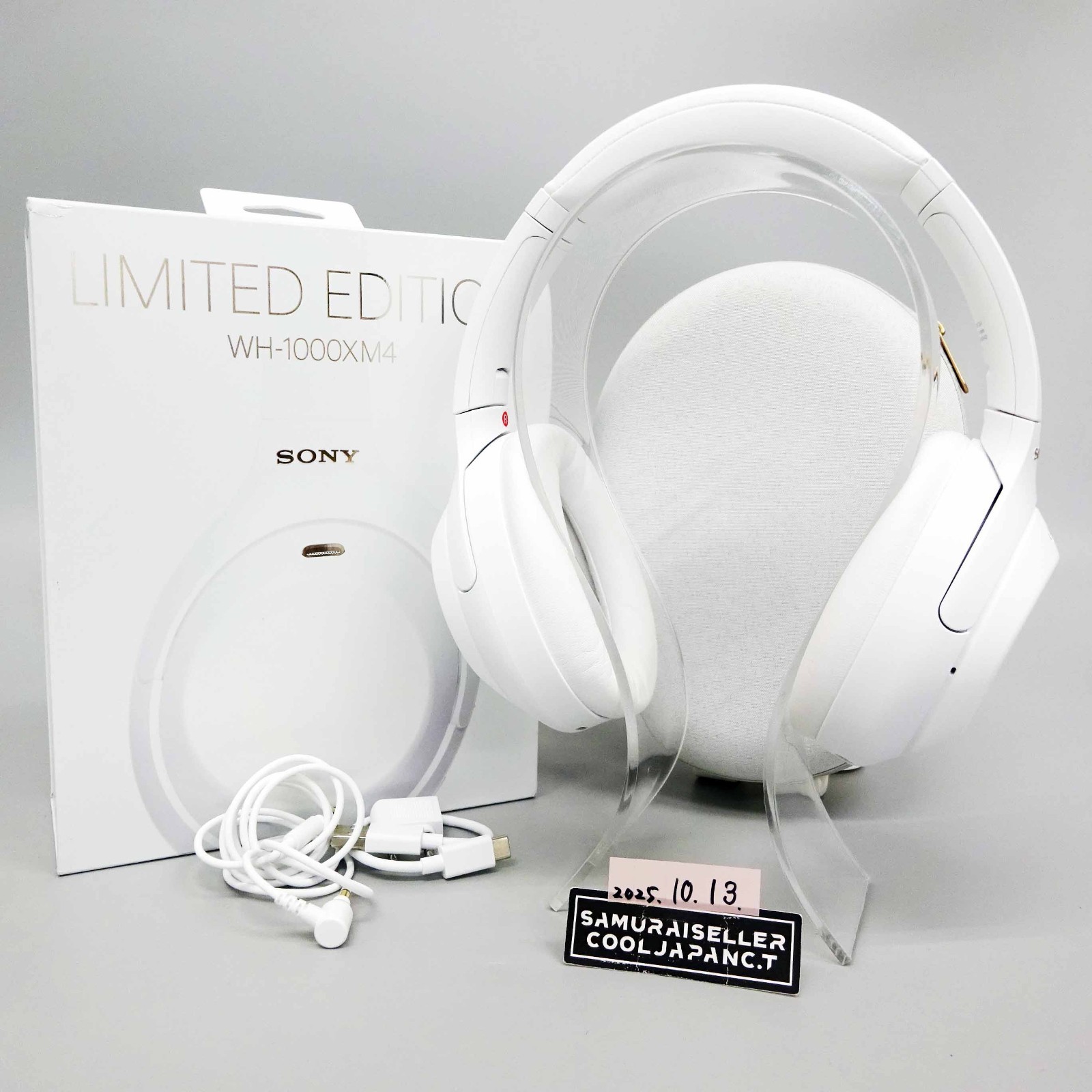 SONY WH-1000XM4 Silent White Limited Wireless Noise Canceling