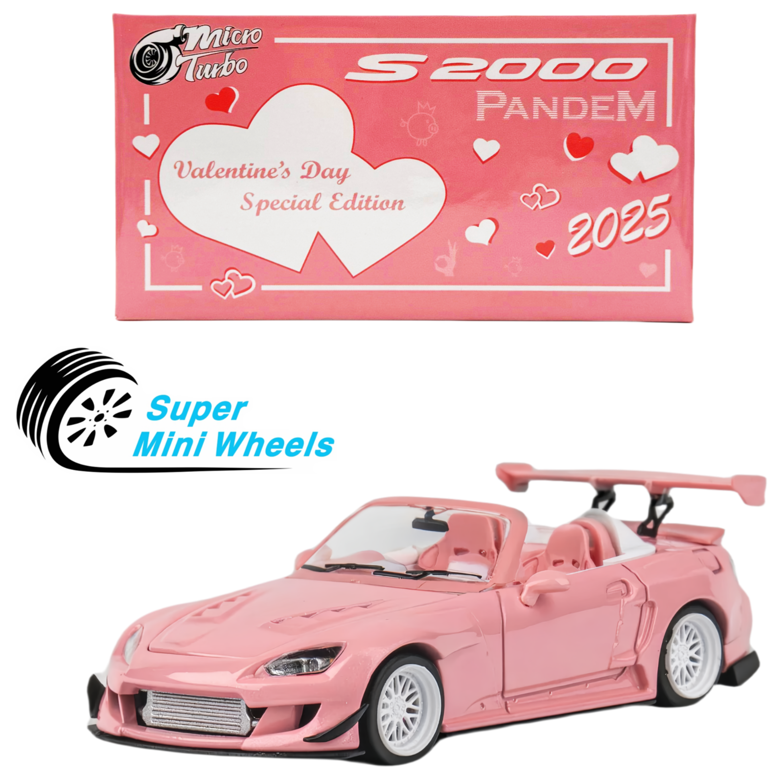 Micro Turbo 1:64 Custom Honda S2000 Pandem Pink | eBay