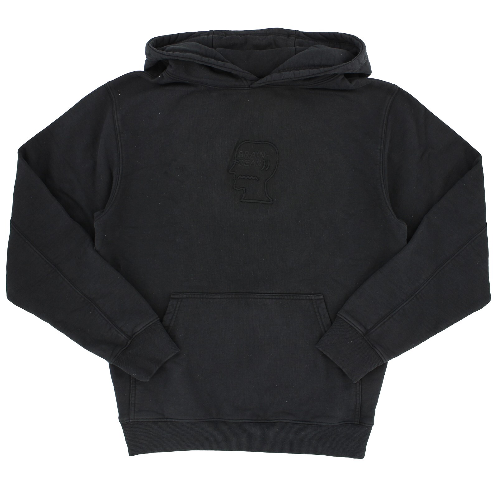 Brain Dead Hoodie Men's Logo Head Embroidered Design 100