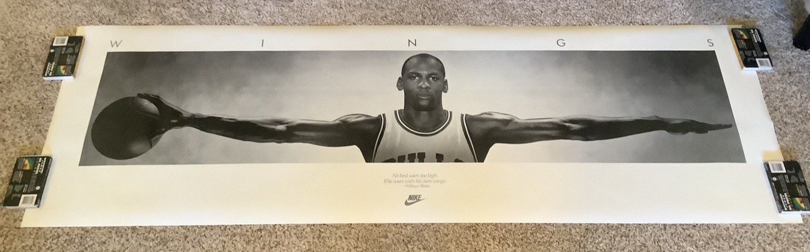 Original 1989 Michael Jordan Nike Poster 