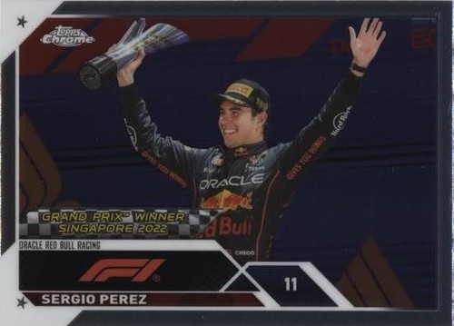 2021 Topps Chrome Formula 1 - 160 Sergio Perez - Purple Checker