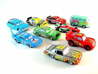CARS SET*9 MATTEL DISNEY PIXAR CARS 1:55 DIECAST CAR COLLECTOR'S