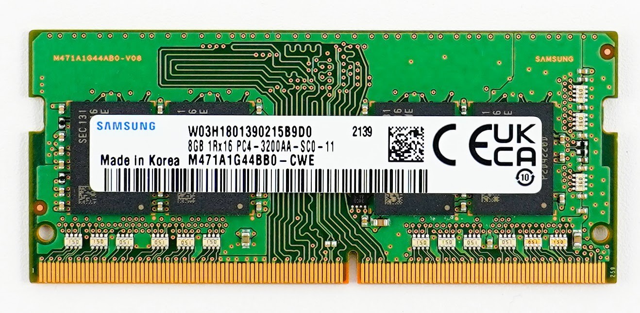 Samsung 8GB DDR4 SODIMM 3200 MHz PC4-25600 Laptop RAM