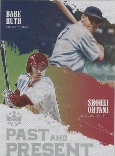 SHOHEI OHTANI BABE RUTH 2018 Past & Present ROOKIE CARD Baseball