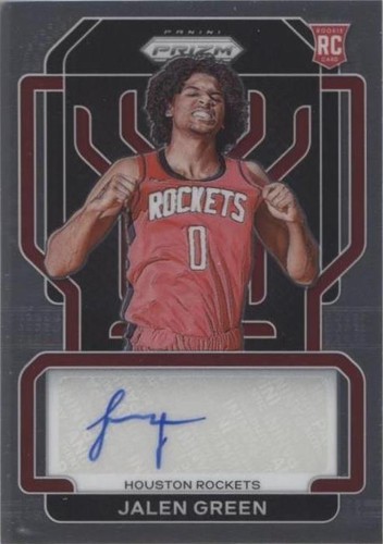 2021-22 Panini Prizm Jalen Green Rookie Auto Silver RC #RS-JGR