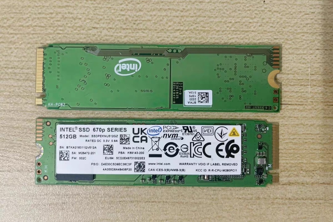 Intel 670p Series SSDPEKNU512GZ 512GB 2280 M.2 PCIe NVMe Solid