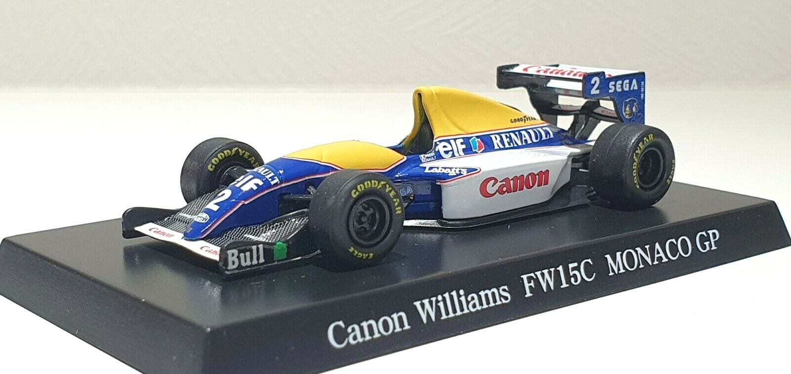 1/64 Aoshima Williams F1 1993 FW15c MONACO #2 ALAIN PROST diecast