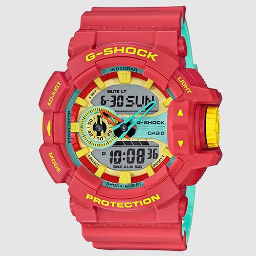 Casio G-Shock Red Dial Unisex Watch GA-400CM-4A Red Resin Digital