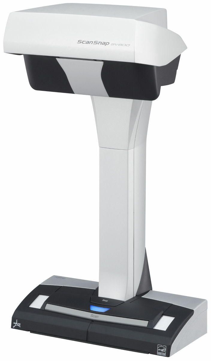 A3サイズに対応し本の膨らみを自動補正するスキャナ「ScanSnap SV600