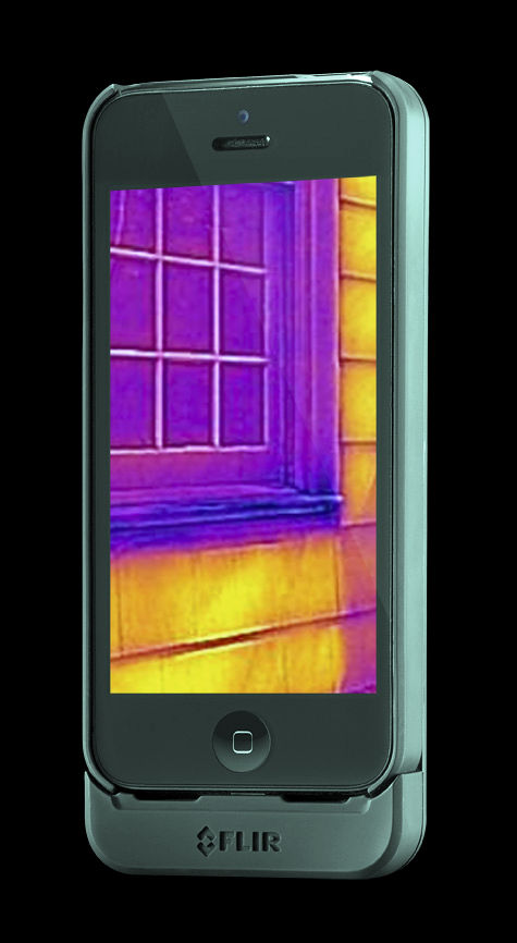 iPhone 5/5sが赤外線サーモグラフィになるケース「FLIR ONE」 - GIGAZINE