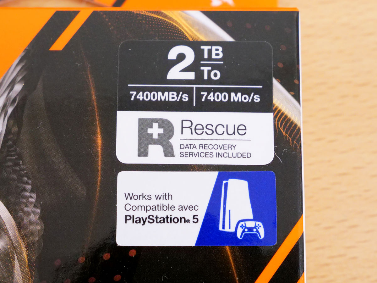 ヒートシンク搭載でPS5の拡張ストレージとしても利用可能なSeagate製