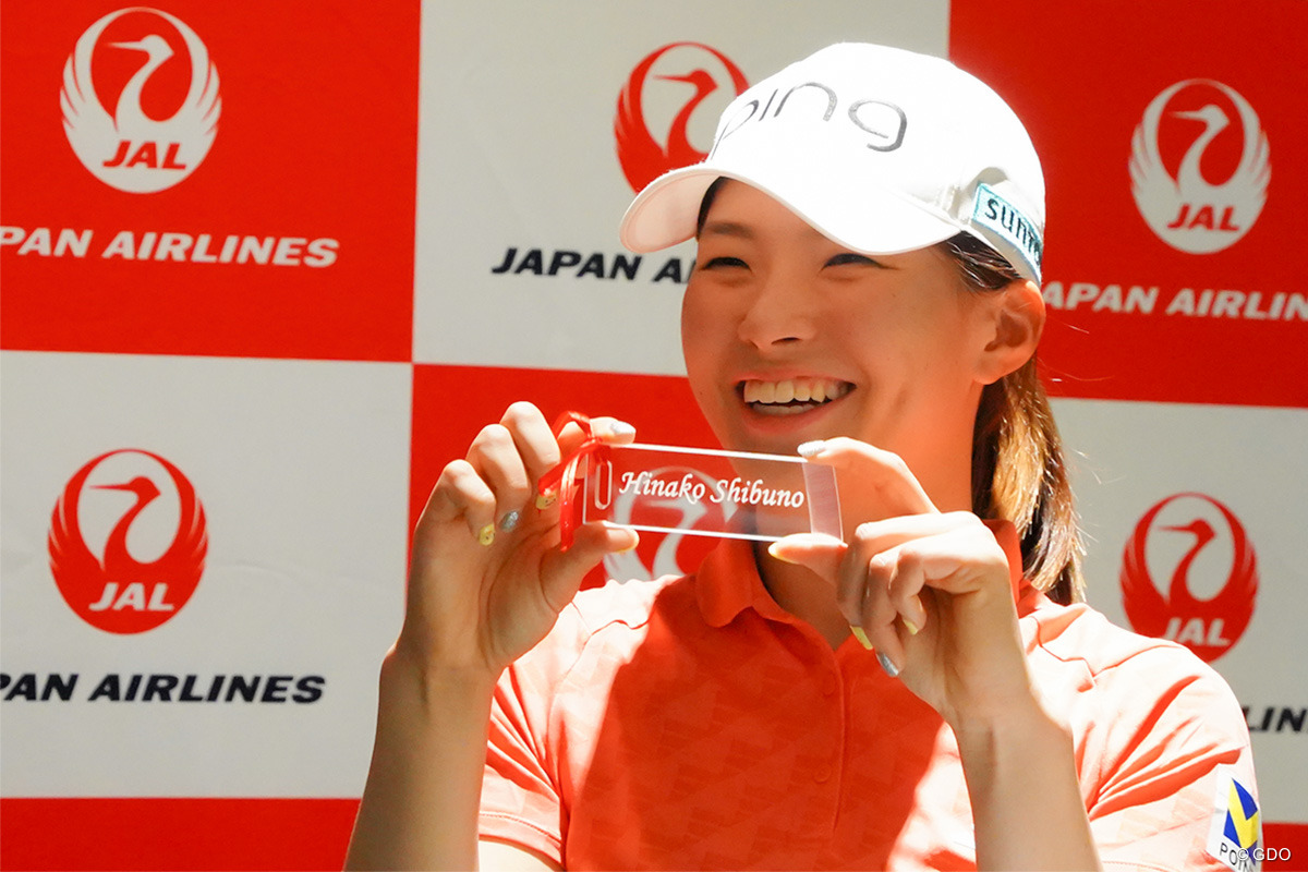 30ydをドライバーで！？ 渋野日向子が日本航空イベントでジュニアらと