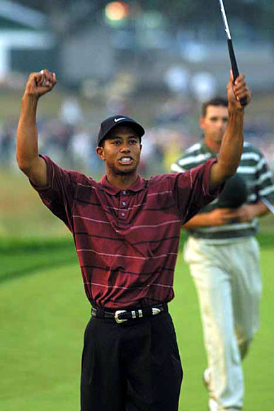 画像詳細 2002年 全米オープン 最終日 タイガー・ウッズ タイガー勝利