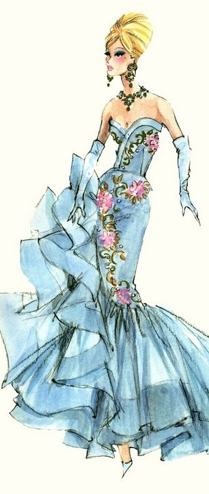 Fashion Illustration by Robert Best | Barbie fashion sketches