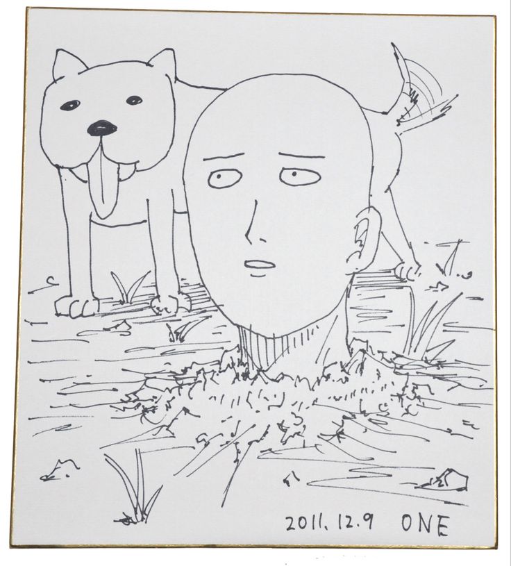 ONE先生直筆色紙➀