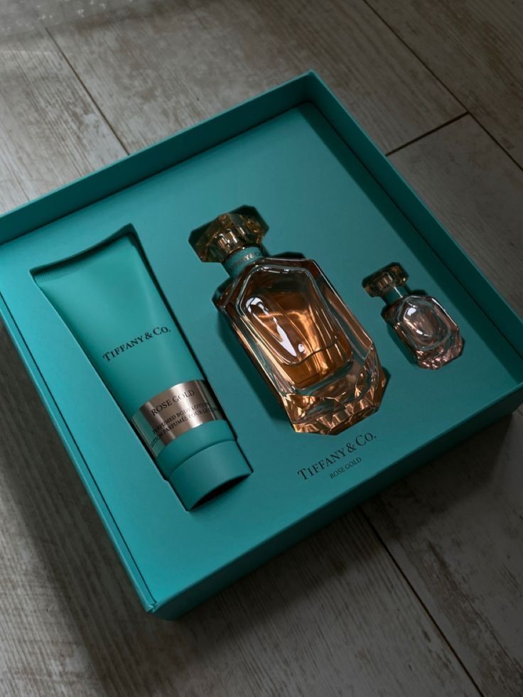 Tiffany Perfume Bottle Set in Blue Box