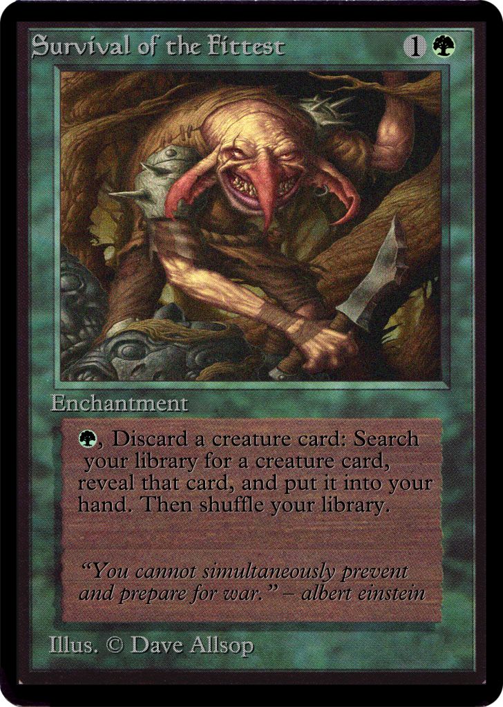 適者生存※一枚です。 MTG of the 日語 (英語） |