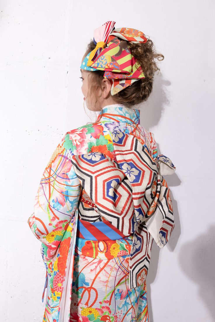 7歳七五三レンタル アンティーク復刻 百花繚