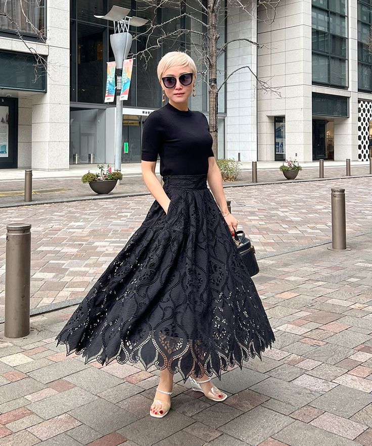 総レース タックフレンチスカート｜JENNE(ジェンヌ)公式通販：パリ