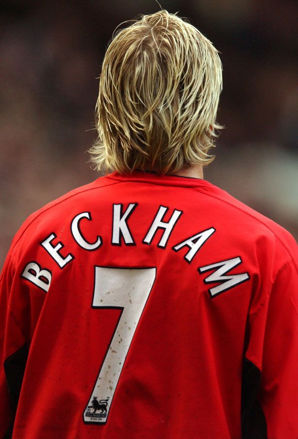 David Beckham No 7 Shirt | David beckham manchester united, David