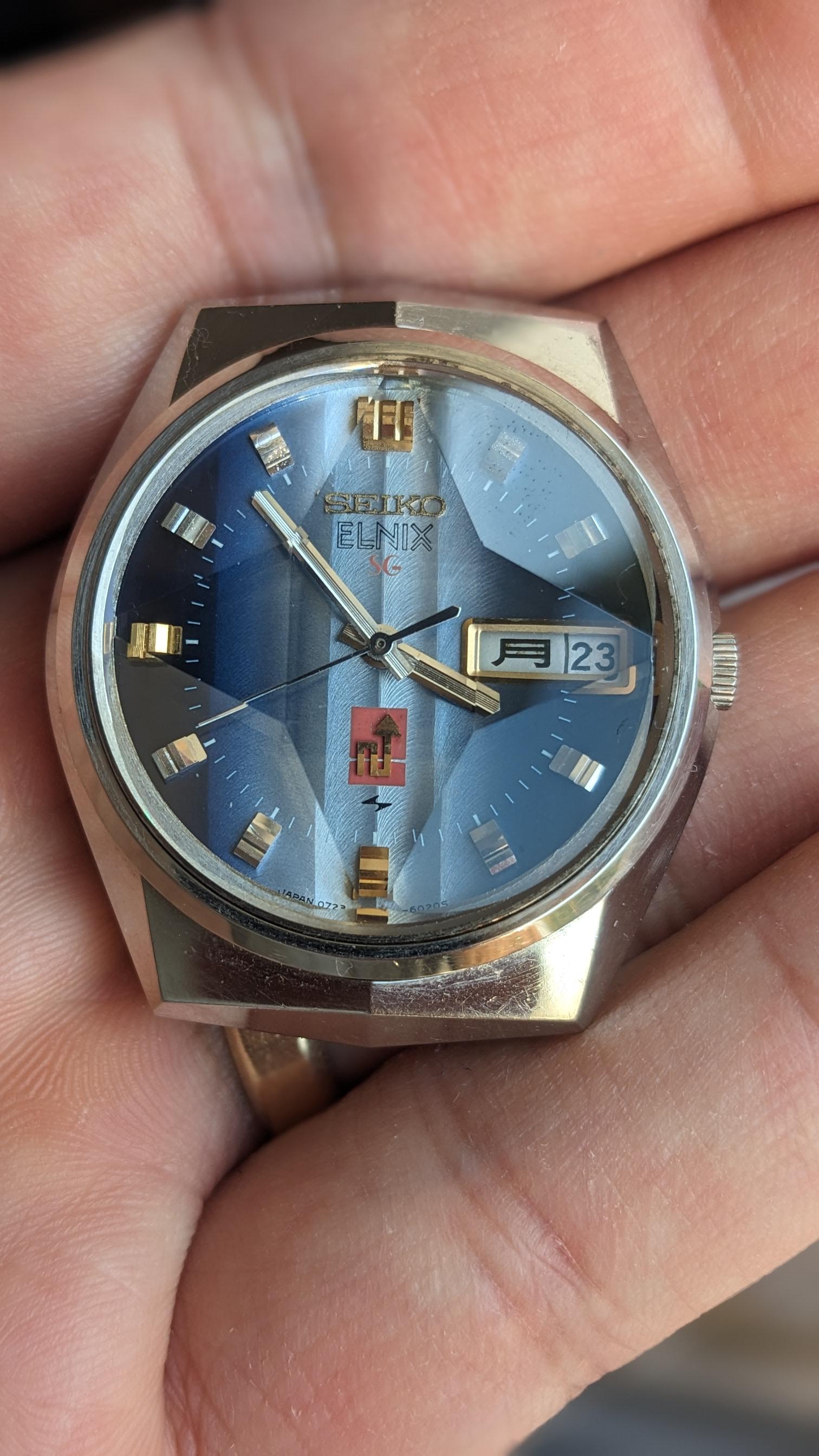 Seiko Elnix 0703-7110 Linen dial : r/JapaneseWatches