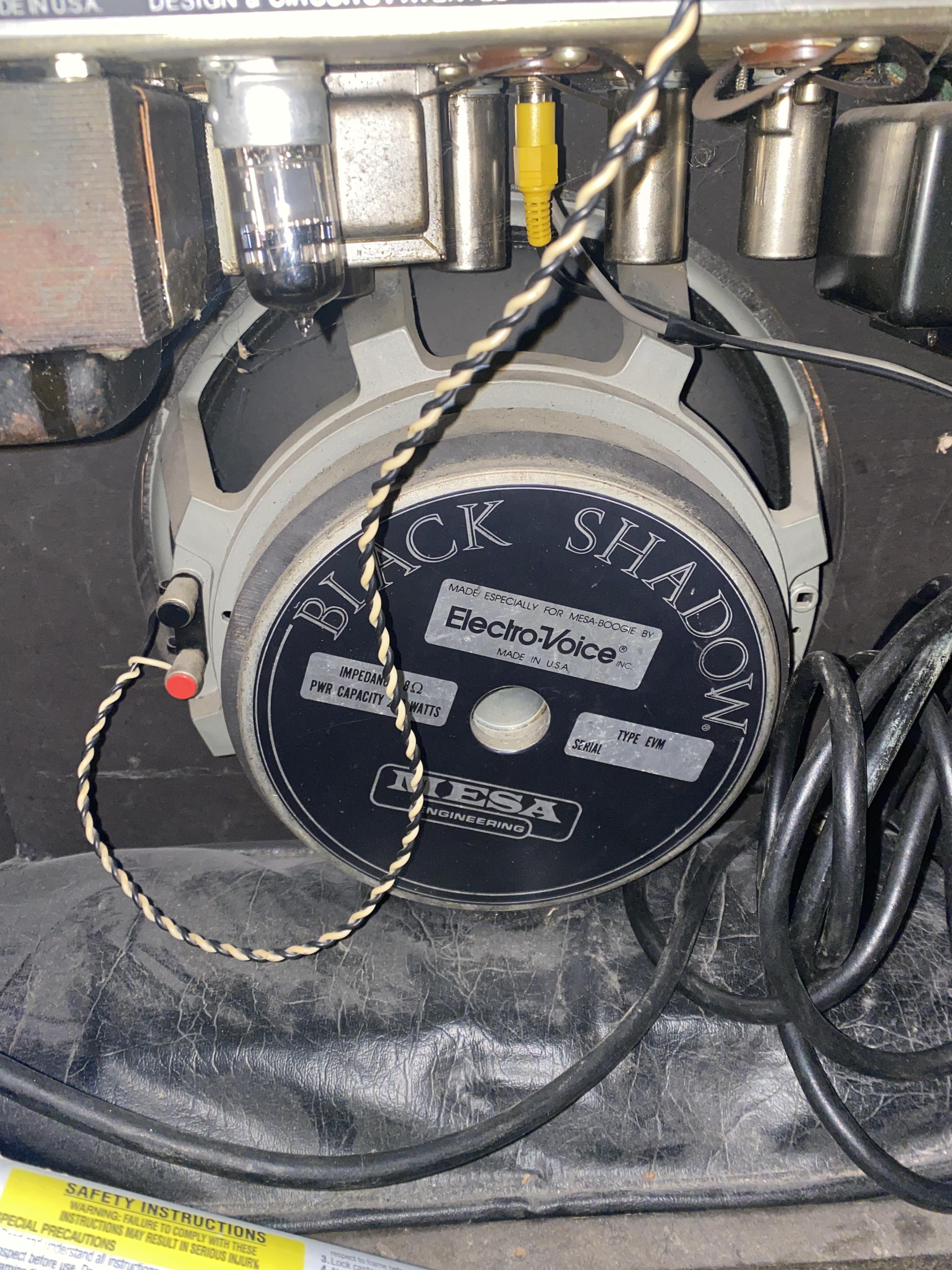 古いMesa Boogieのスピーカー、Black Shadow。 : r/GuitarAmps