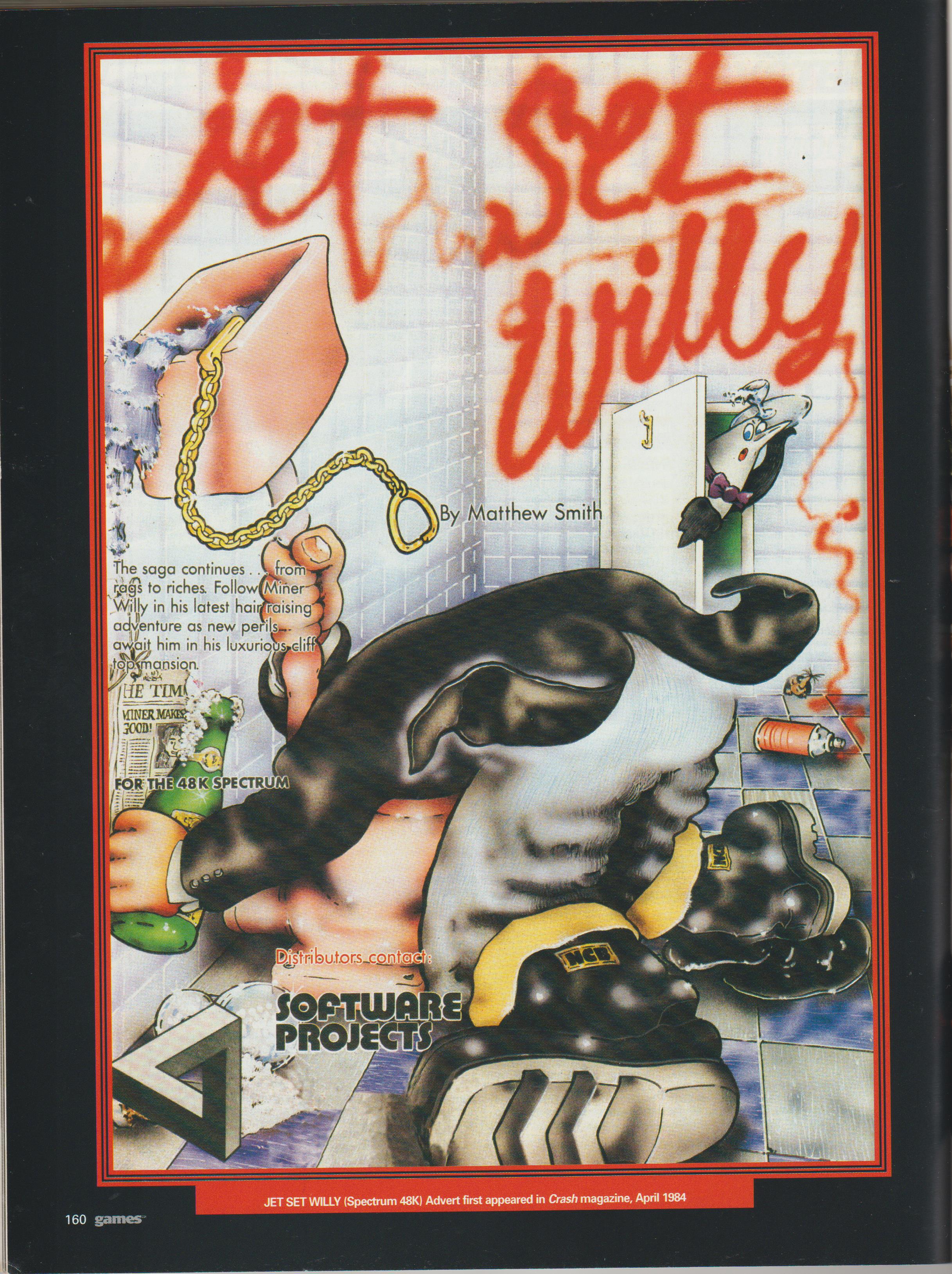 Jet Set Willy ZX Spectrum Advert from GamesTM Magazine UK Issue 1