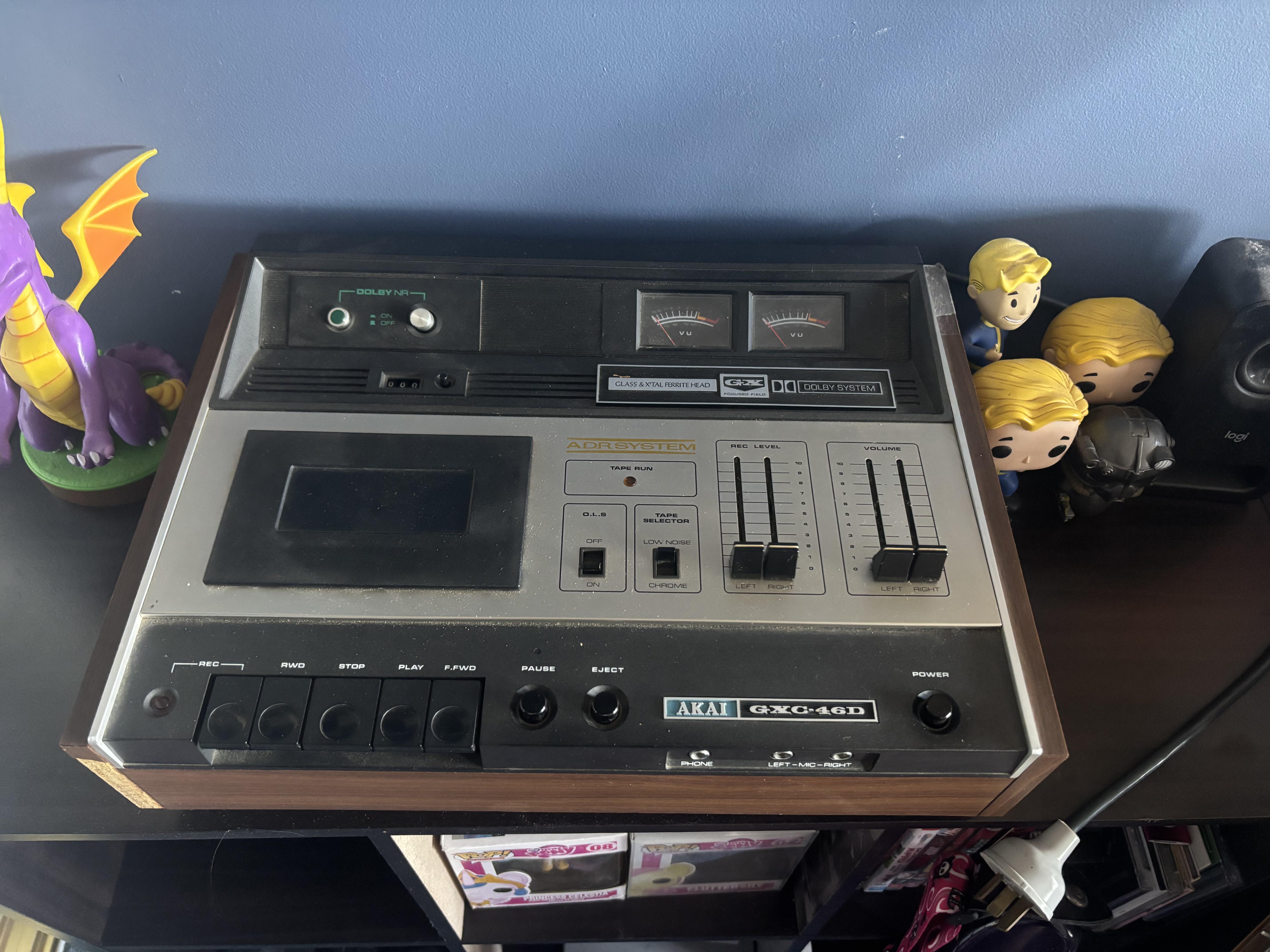 new deck! akai gxc-46d found at garage sale for $10! : r