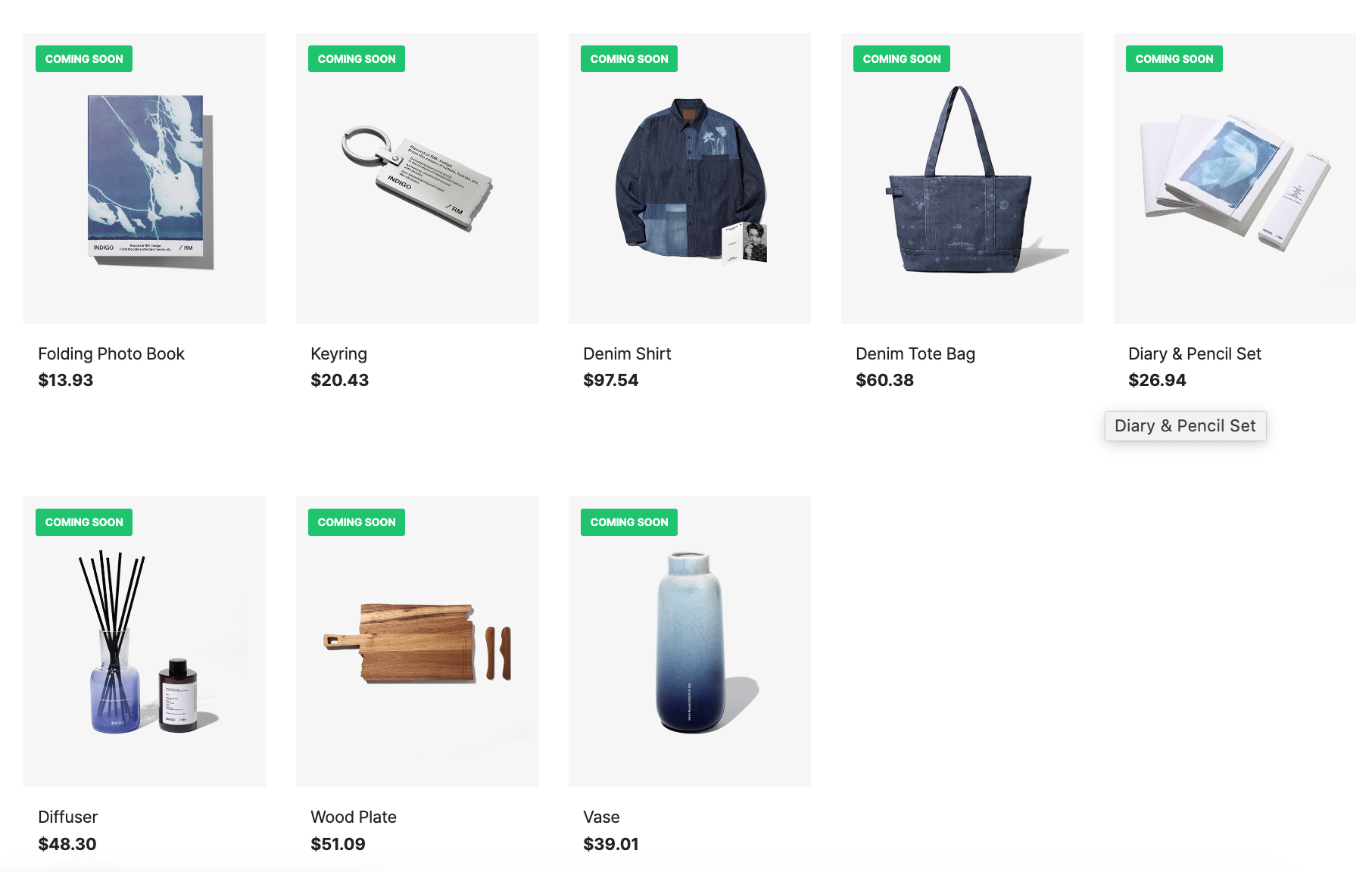 Weverse Shop] RM 'Indigo' Merch Preview - 151222 : r/bts7