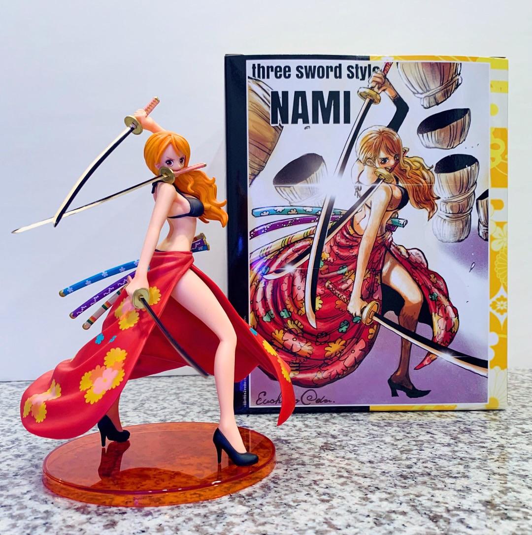 この三刀流ナミのフィギュア、ゲットできてマジ嬉しい！ : r/OnePiece