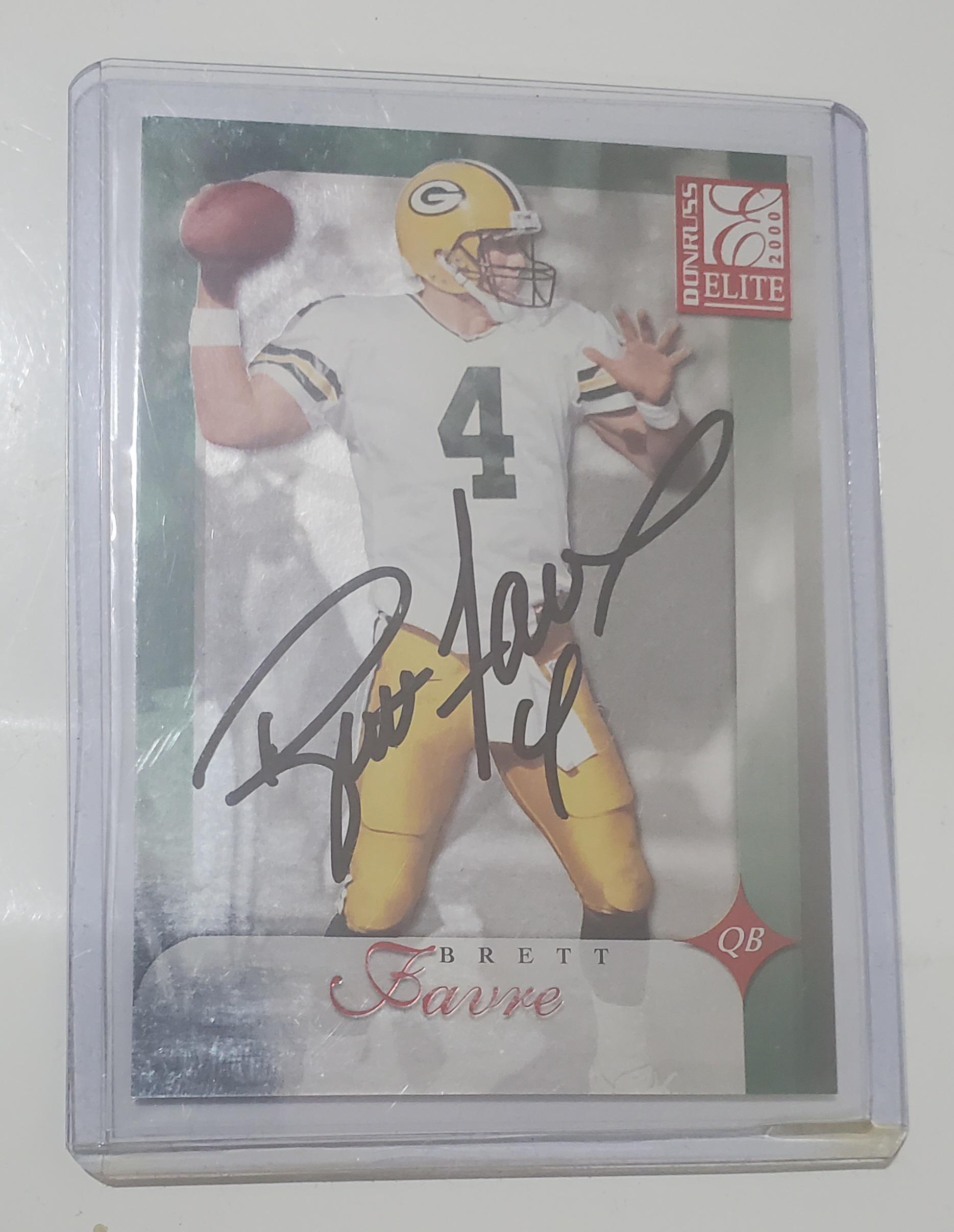 Brett Favre Autograph Card Value : r/footballcards