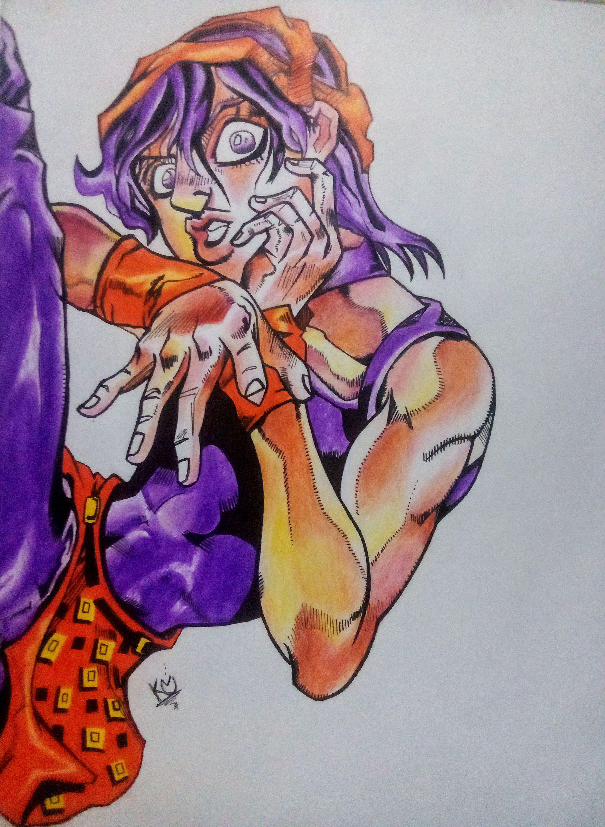 ジョジョ見たことないけど？いや。ナランチャのこと大好きで描かざるを