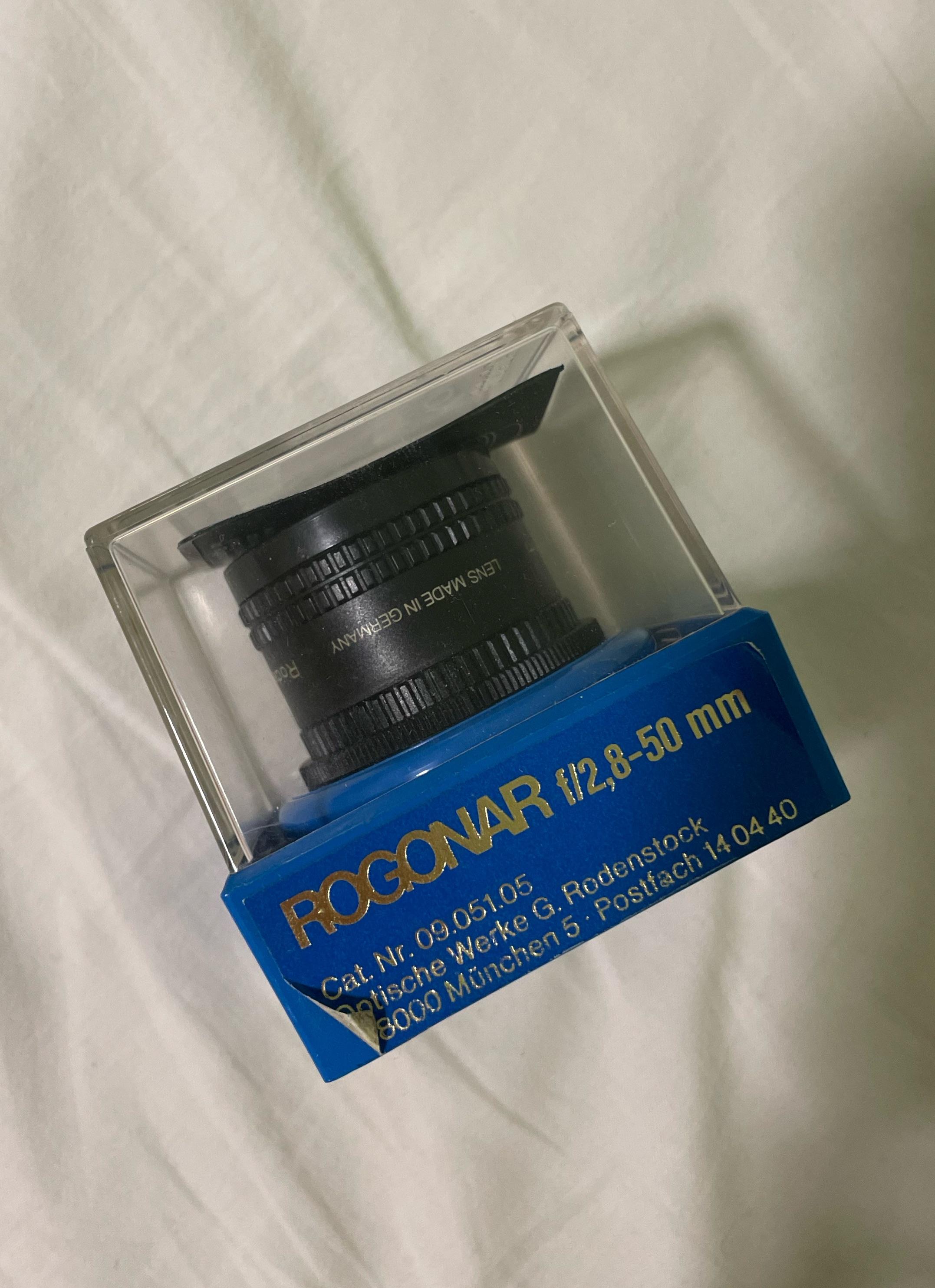 Rogonar f/2,8-50mm from Rodenstock compatibilities. : r