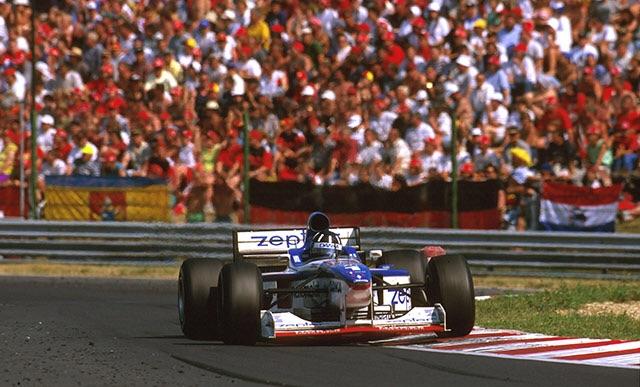 20年前、アロウズで2位フィニッシュ。デーモン・ヒル。ハンガリー1997