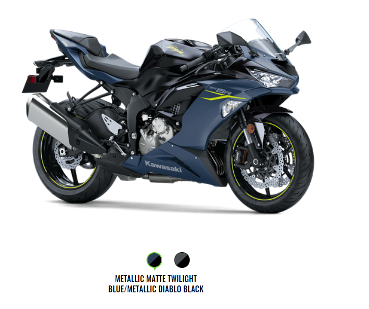 2022年ZX6Rの新しいカラーがカワサキUSのウェブサイトにアップされ