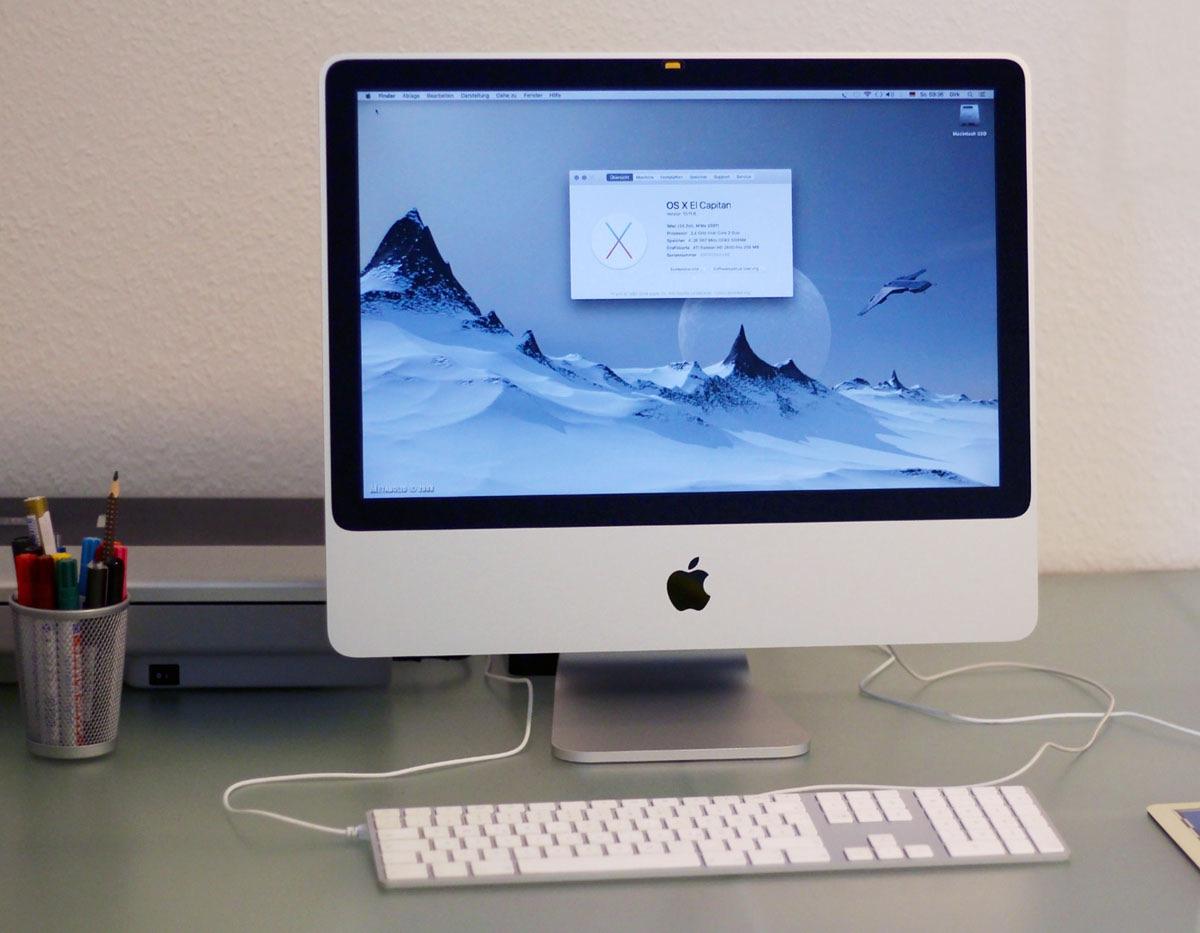 今日、2007年のiMac 20インチが、ついに引退することになりました