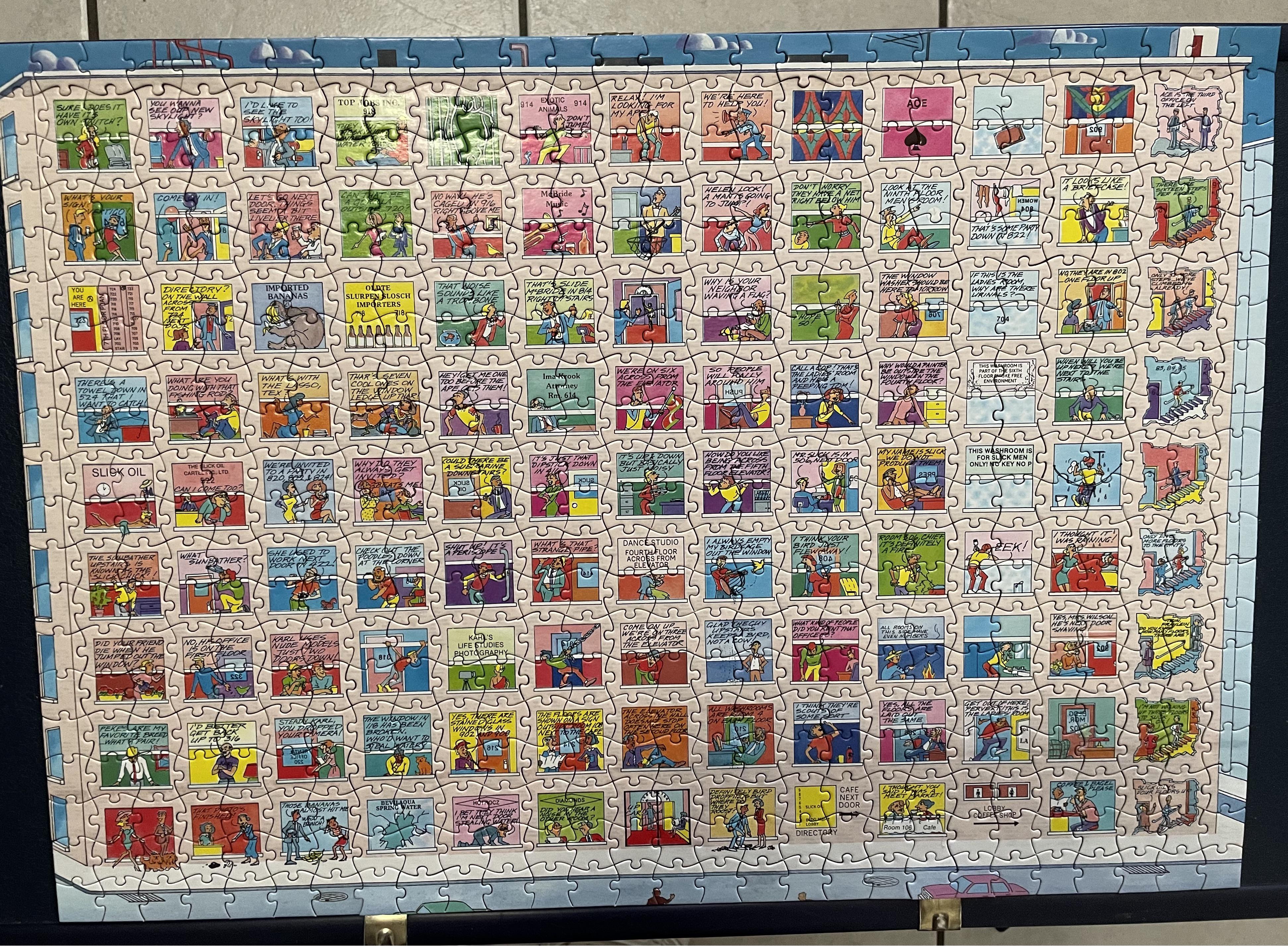 1991 The Talking Jigsaw Puzzle, Office building, 560 pieces : r