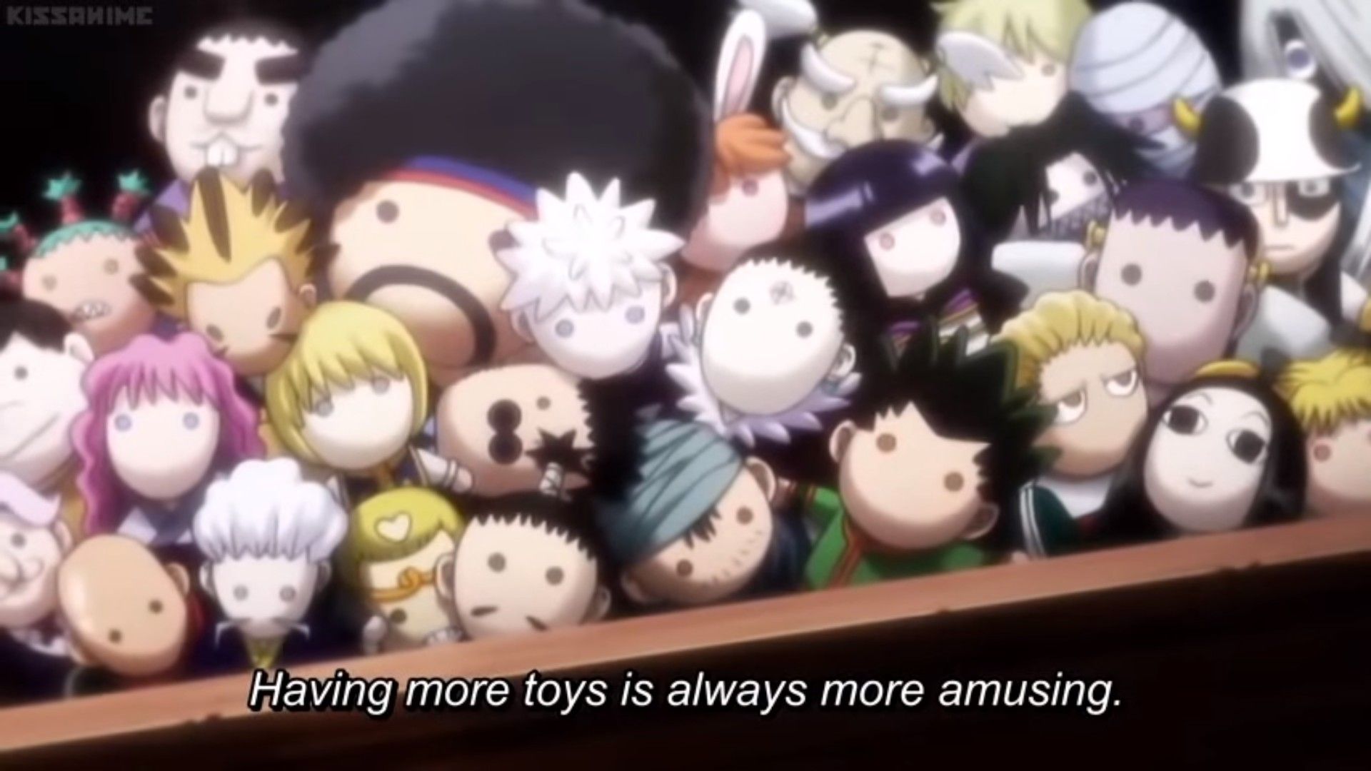 ヒソカの比喩的なおもちゃ箱の中で、イルミだけが笑ってる :D : r