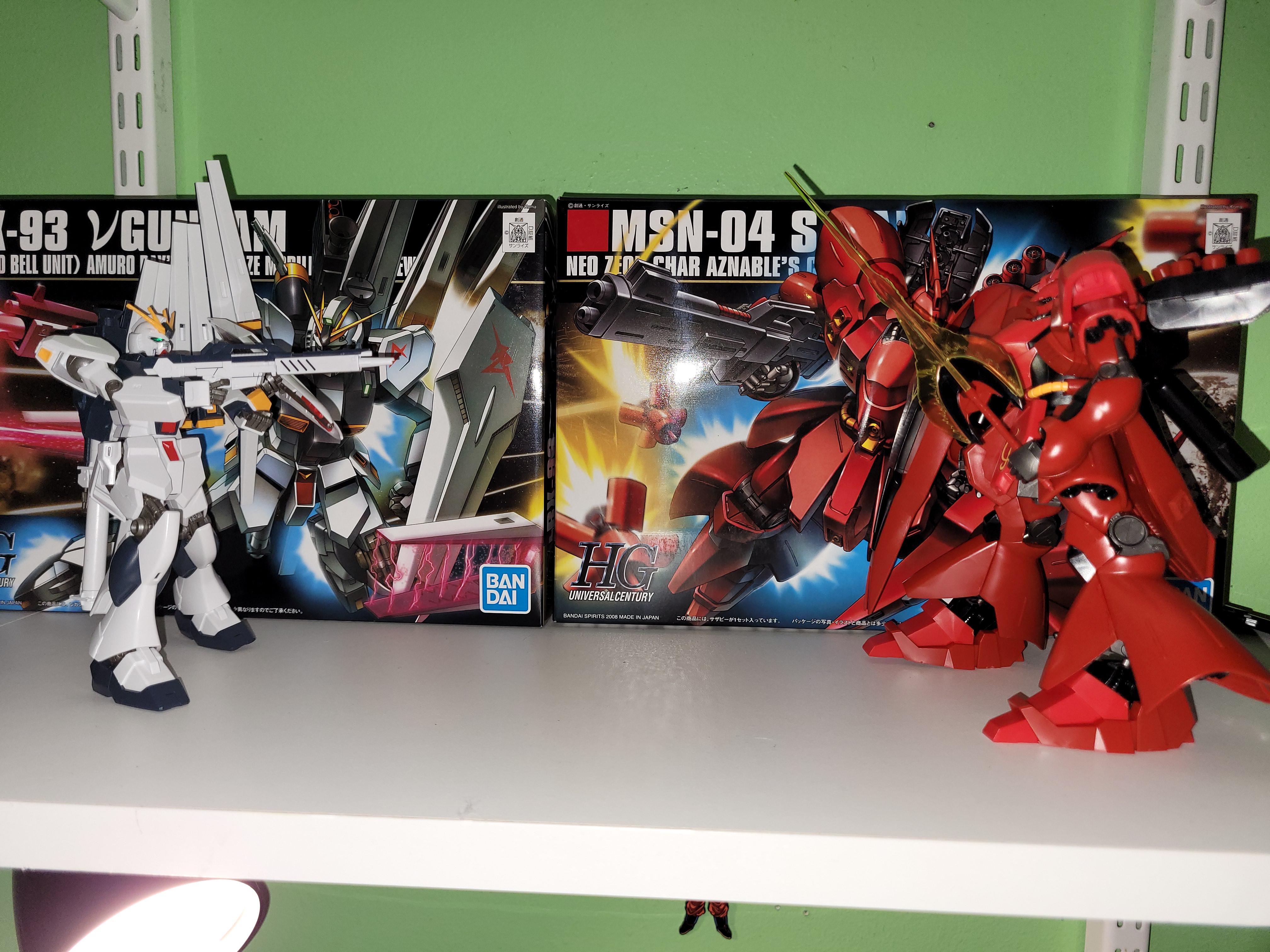 RX-93 new Gundam vs MSN-04 sazabi : r/Gunpla