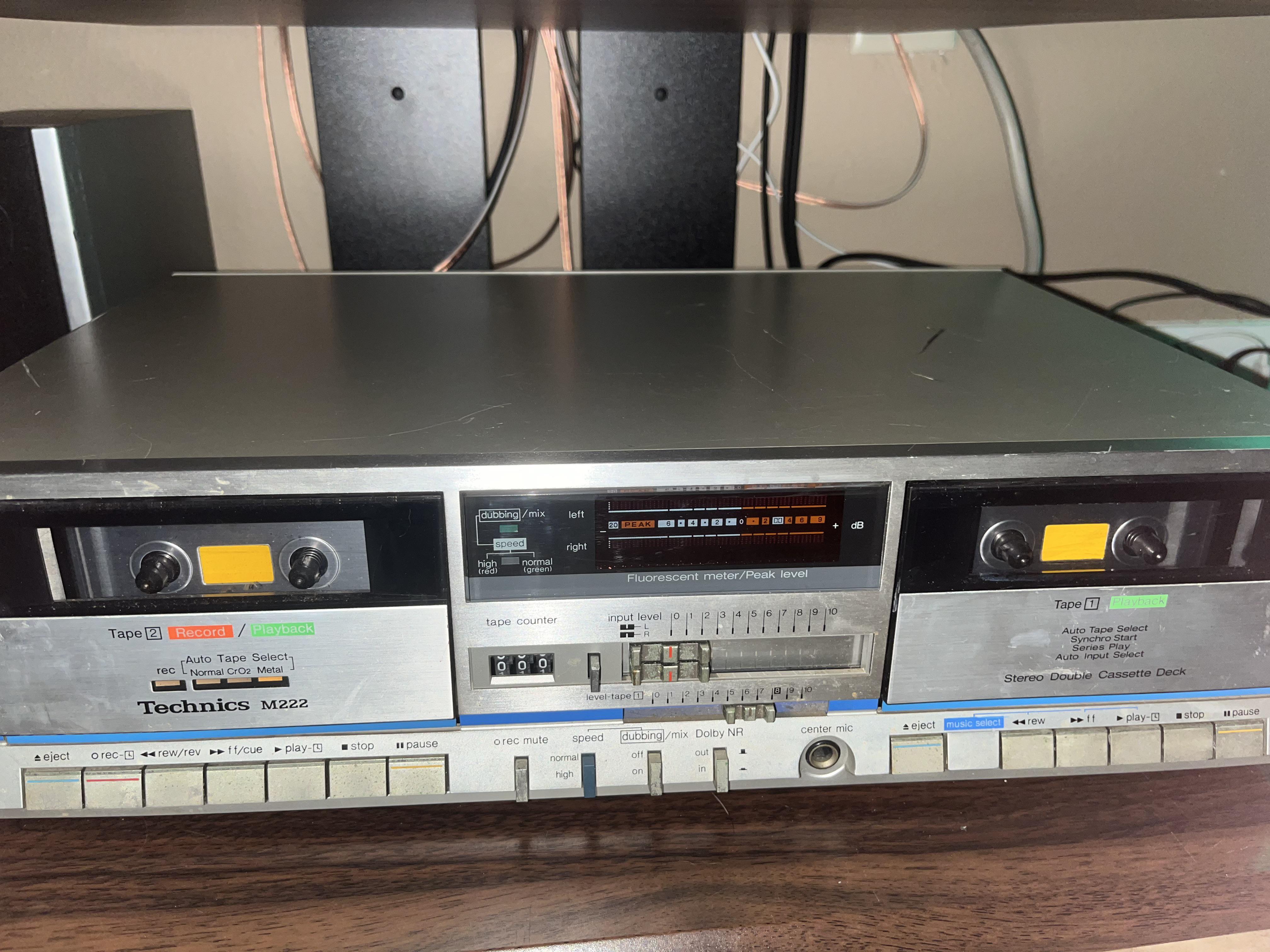 Technics RS-M222 Playback issues : r/cassetteculture